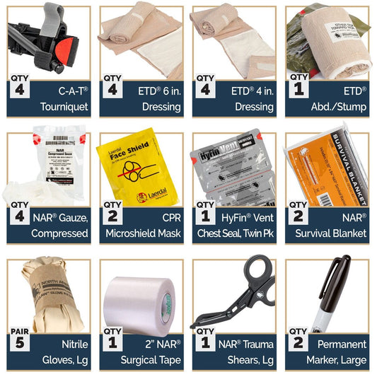 SRO Crisis Response Kit four C-A-T Tourniquets