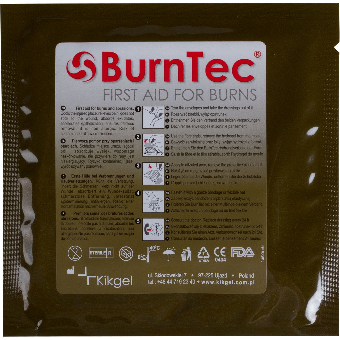 BurnTec Dressing (multiple sizes)