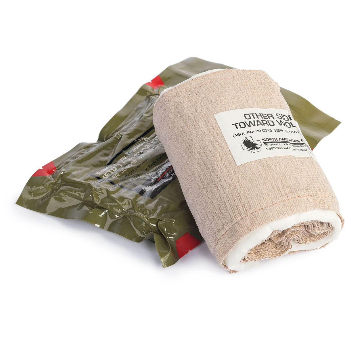 Abdominal/Stump Emergency Trauma Dressing packaging