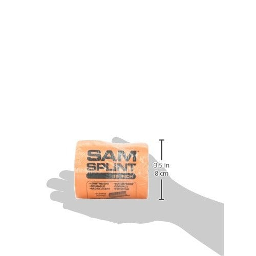 SAM Rolled Splint unrolled and molded to a curve