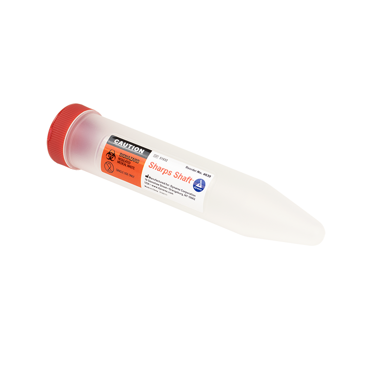 Sharps Shaft translucent design showing contents