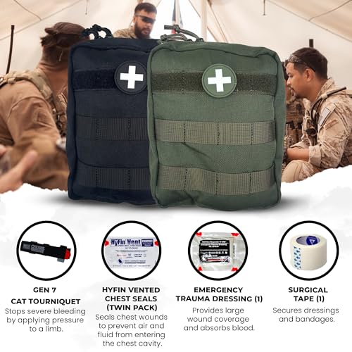 IFAK kit contents laid out