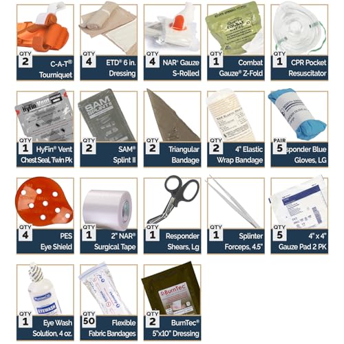 Range Trauma Kit contents