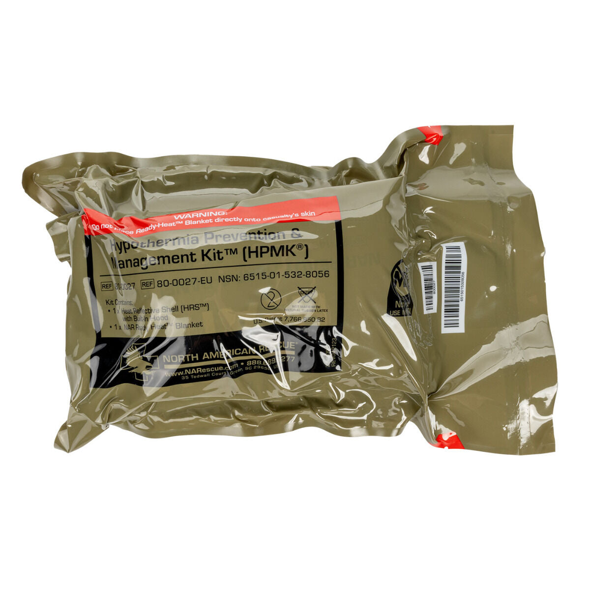 Hypothermia Prevention and Management Kit hook and loop closures