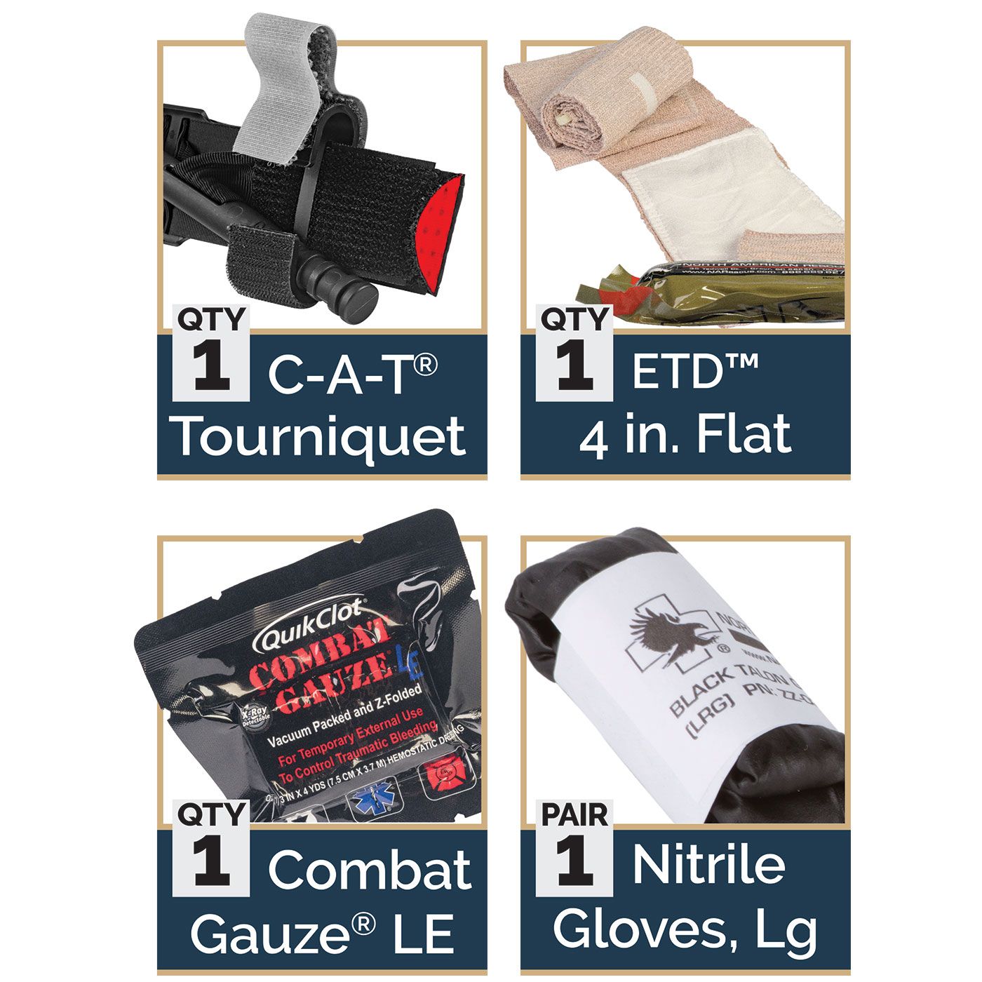 Individual Patrol Officer Kit Black C-A-T Tourniquet