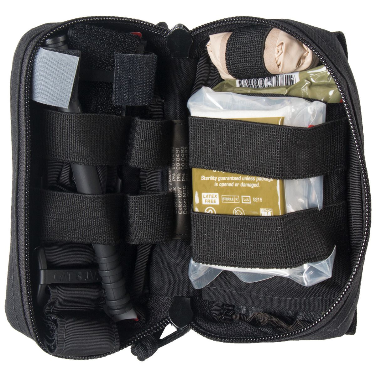 M-FAK Mini First Aid Kit nylon bag clam shell configuration