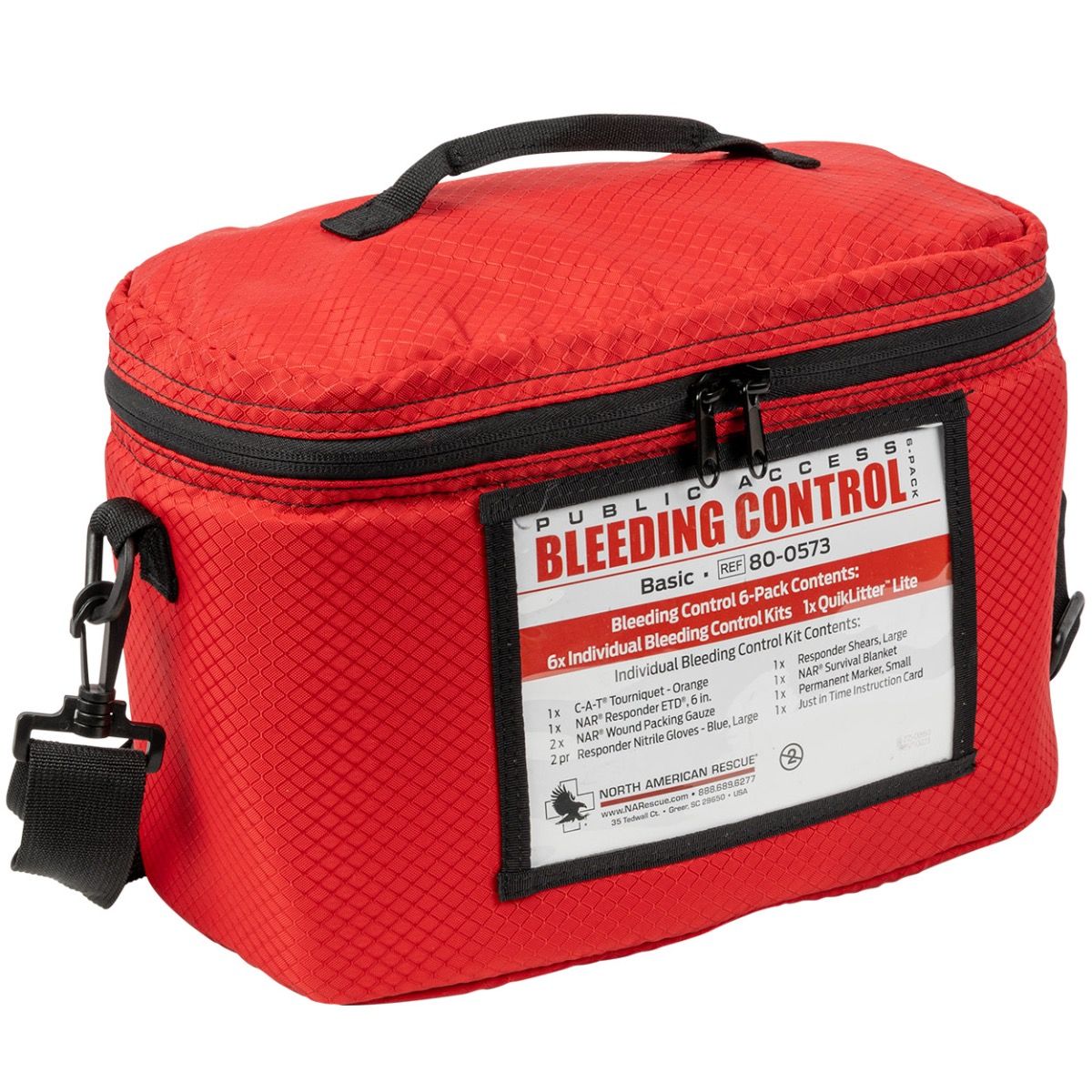 Public Access Bleeding Control 6-Pack carrying case