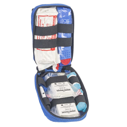 Training Bleeding Control Kit blue nylon carry bag