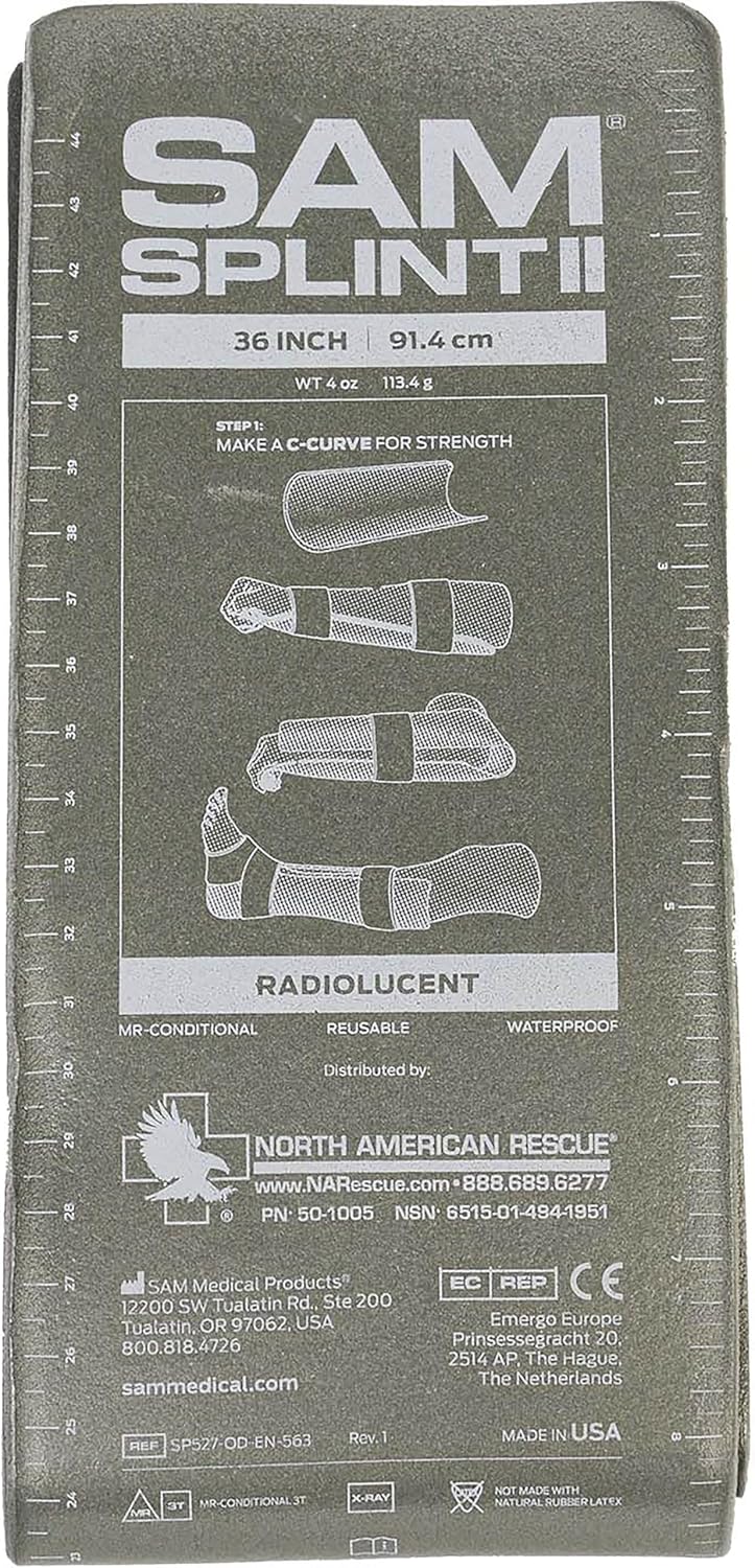 SAM Splint II OD Green packaging