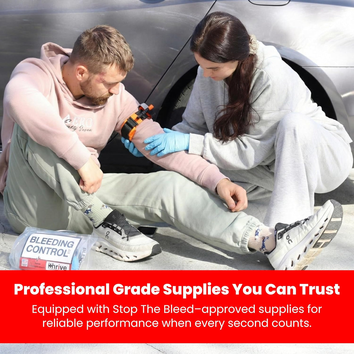 Basic Bleeding Control Kit compressed gauze and emergency trauma dressing