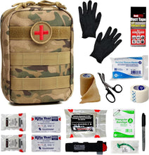 Load image into Gallery viewer, Individual First Aid Kit (IFAK) with C-A-T Tourniquet and MOLLE-compatible pouch