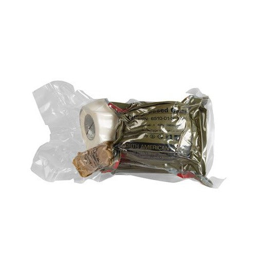 North American Rescue Individual Aid Kit surgical tape and nitrile gloves