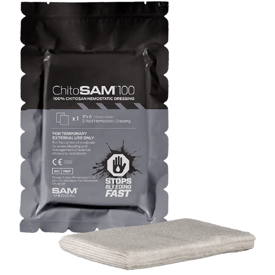ChitoSAM 100 Hemostatic Dressing packaging