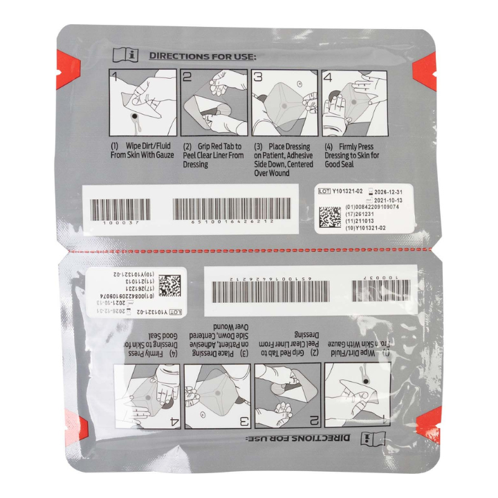 HyFin Vent Chest Seal vented channel design