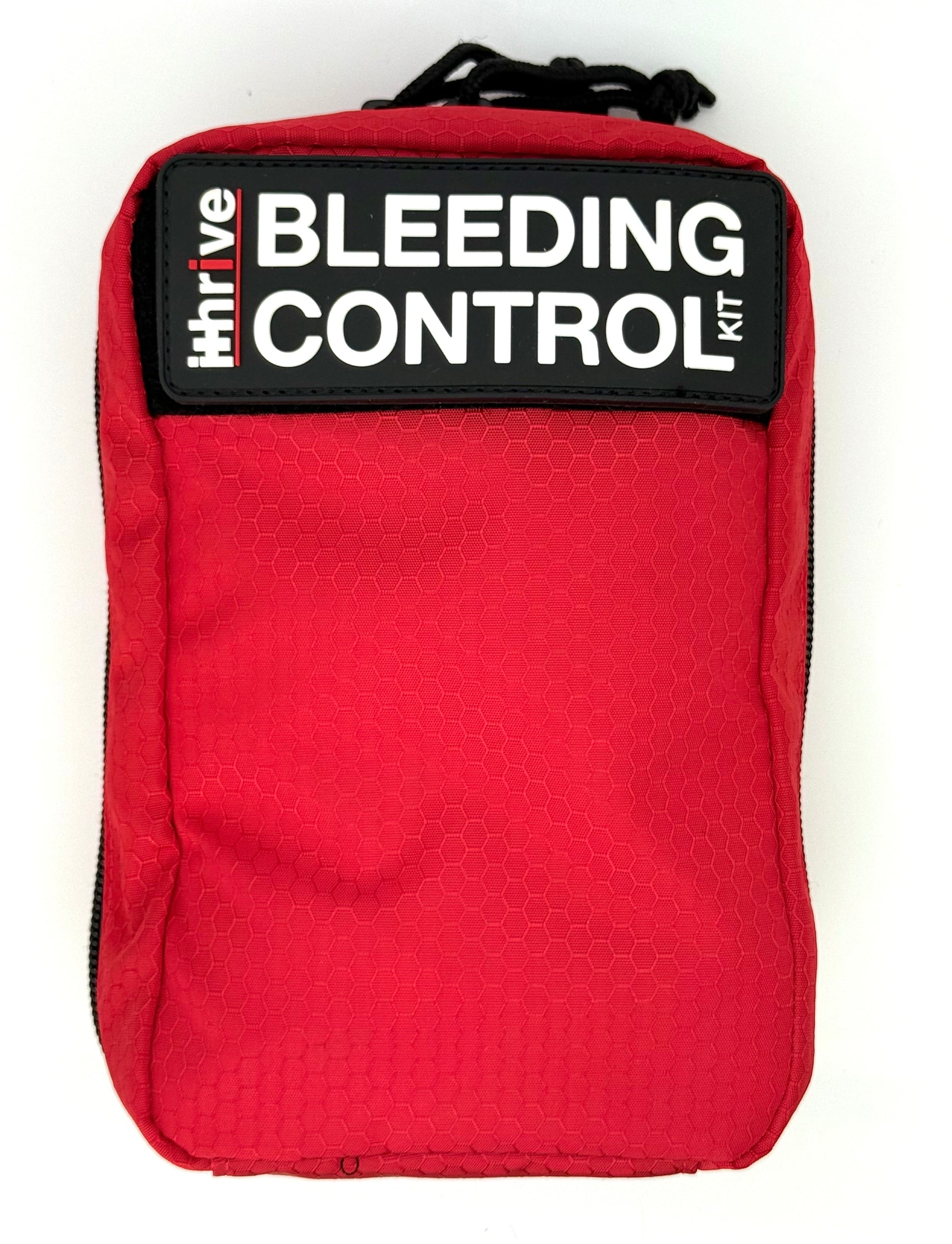 Basic Bleeding Control Kit in red nylon carrying bag