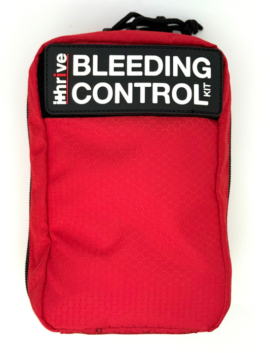 Basic Bleeding Control Kit in red nylon carrying bag