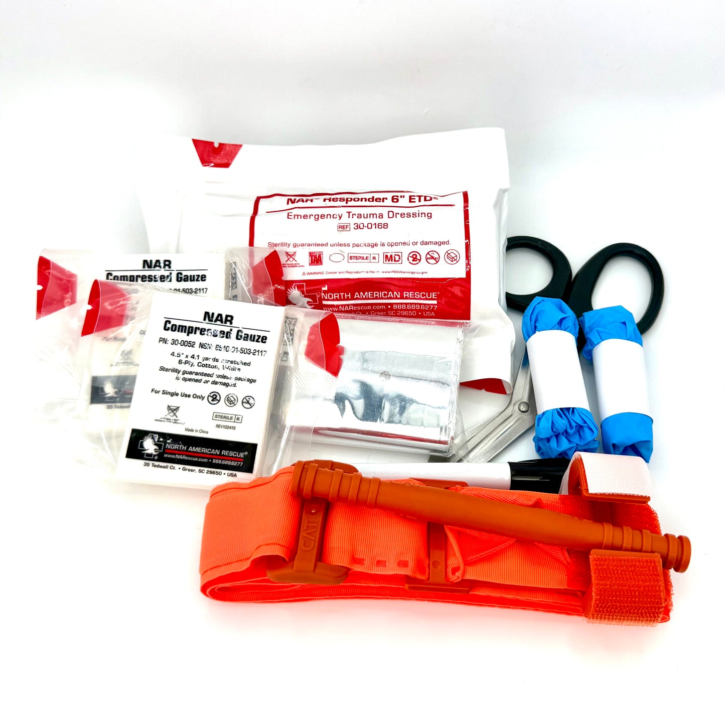 Basic Bleeding Control Kit trauma dressing and survival blanket