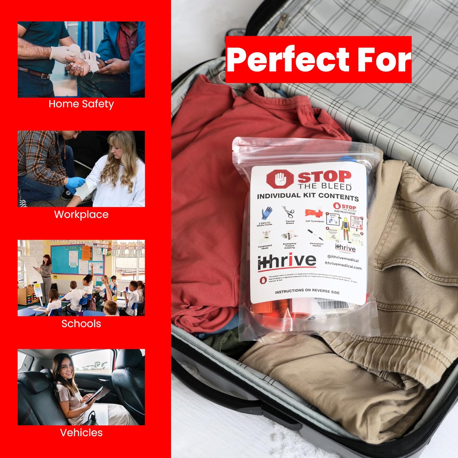 Basic Bleeding Control Kit nitrile gloves