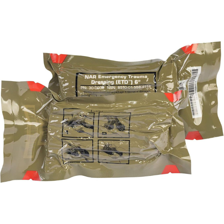 Flat Emergency Trauma Dressing elastic wrap