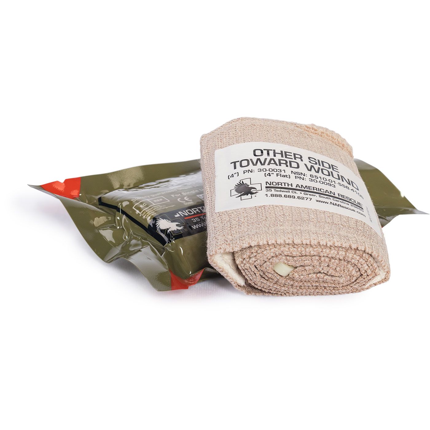 Flat Emergency Trauma Dressing flat-folded low-profile design