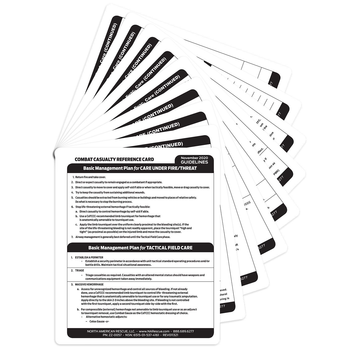 Combat Casualty Reference Card Care Under Fire protocol