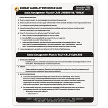 Load image into Gallery viewer, Combat Casualty Reference Card Tactical Field Care section