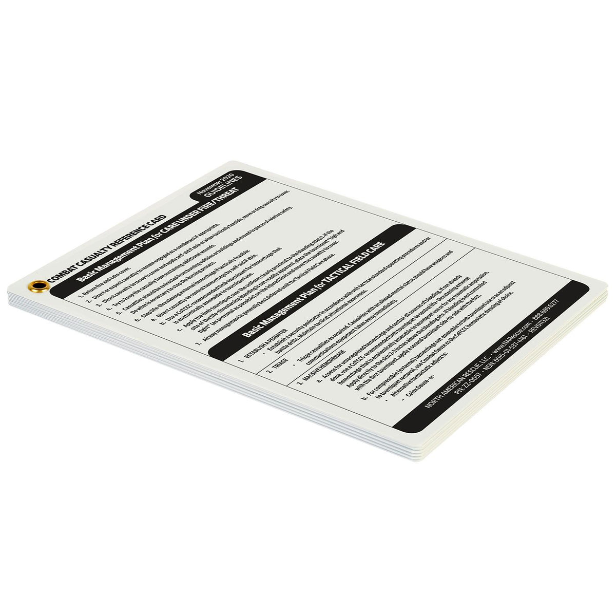 Combat Casualty Reference Card 9-Line MEDEVAC request card
